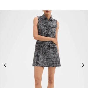 NWT Theory Black and Gray Melange Tweed